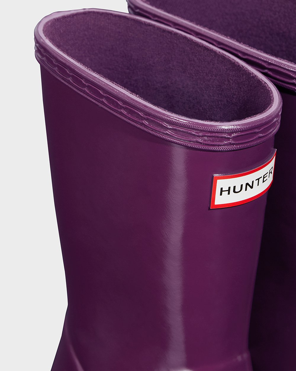 Botas De Agua Hunter Niños Original First Classic Gloss - Moradas - Argentina 7691SMLHJ